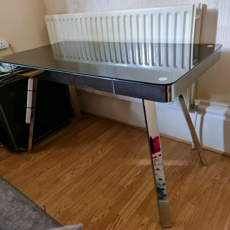 Costco glass desk with drawer in Mapperley, Nottinghamshire Gumtree