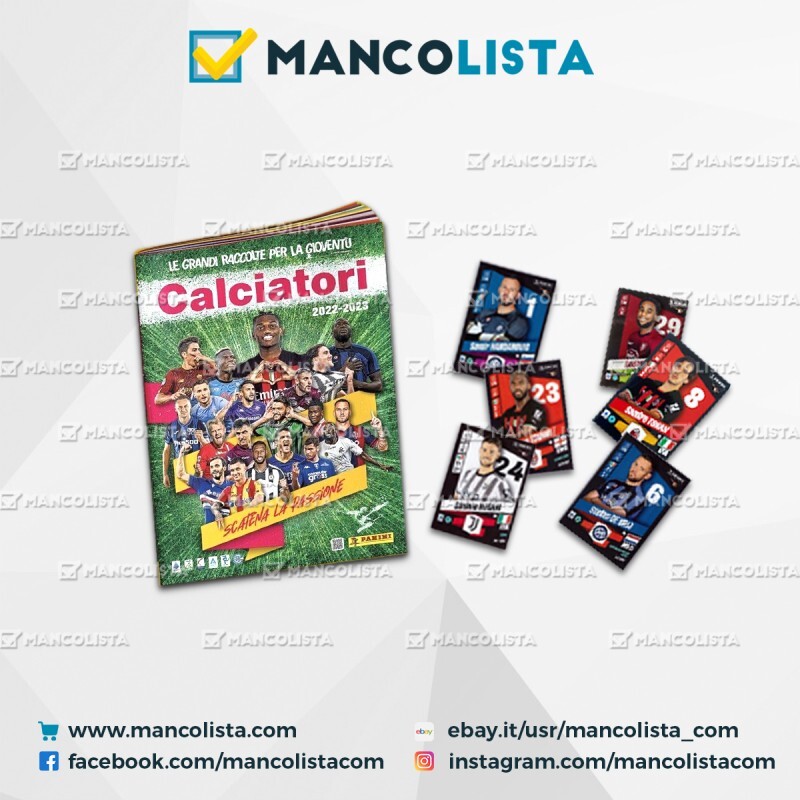 Figurine Mancanti Calciatori Panini 2023 Mancolista 2022/23 LEGGI BENE SCELTA