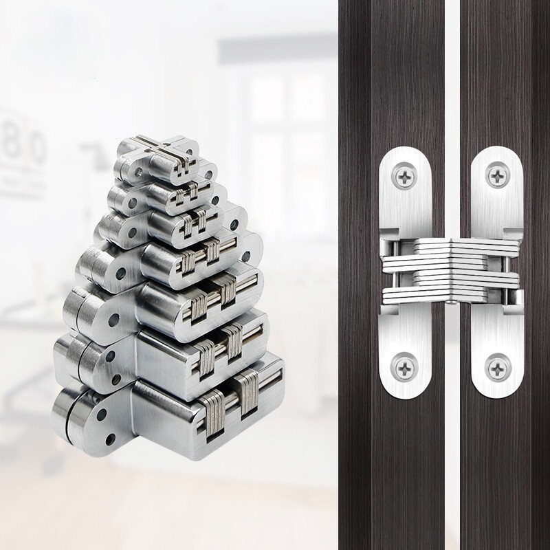 Mount Hidden Hinges Invisible Door Worktop Table Window Folding Hinge Hardware