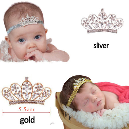 Princess Tiara Crystal Girl Crown Zone Baby Hair Band Hairband Baby Headwear