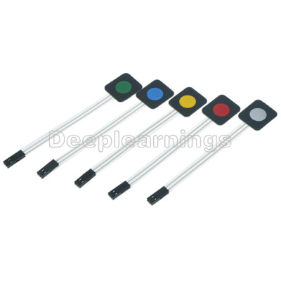 5Pcs Membrane Switch Keypad 1 Key Matrix Membrane Switch Keyboard for Arduino
