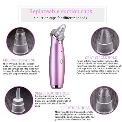 Electric Skin Careful Face Pore Cleaning Blackhead Acne Vacuum Cleaner Remover