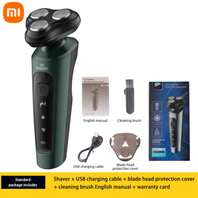 Xiaomi Electric Shavers Men Waterproof Wet Dry Use Electric Trimmer Razor Rechar