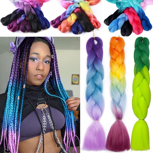 Ful Jumbo Braiding Hair Piece Ombre Hair Extensions Any Colors Us