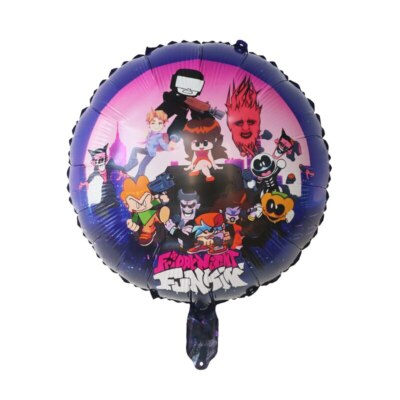 2PCS Friday Night Funkin Game Foil Birthday Party Balloons Decorations.