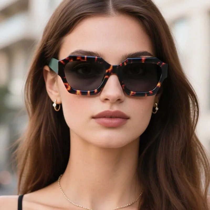 Square Sunglasses Women Men Colorful Fashion Outdoor Travel Shades