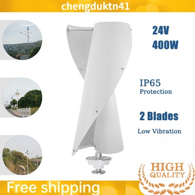 400W 24V Helix Maglev Axis Wind Turbine Generator Vertical Windmill + Controller