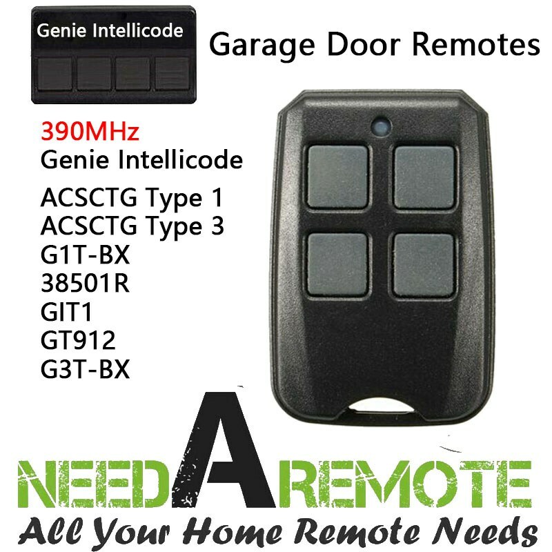 2 Genie Intellicode Model Acsctg Type 1 Garage Door Opener Remote