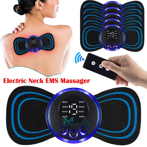 Mini Portable EMS Electric Neck Back Massager Muscle Stimulator for Pain Relief