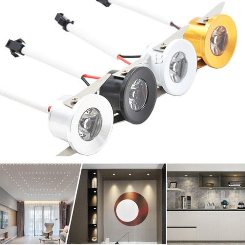 Mini Recessed LED Lights Mini LED Downlight 1W Ceiling Spotlight 15mm ...