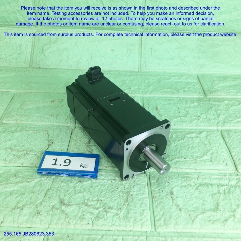Yaskawa SGMJV-04ADA2C, MOTOR MISSING cable as photos, sn:3996 Japan, DHLtoUS.