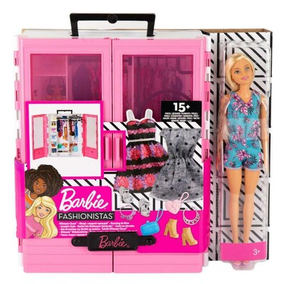 Mattel GBK12 Barbie Traum Kleiderschrank Mit Puppe Und Puppenzubehör OVP