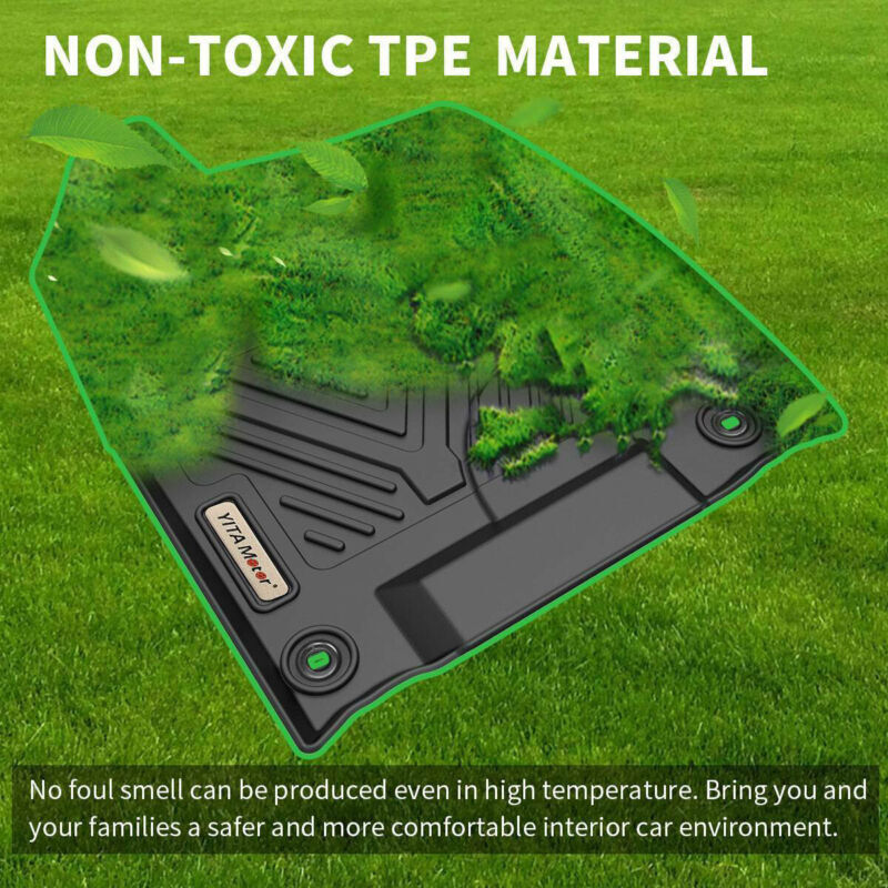 3D Floor Mats Liners for 2013-2018 Dodge Ram 1500 2500 3500 Crew Cab All Weather