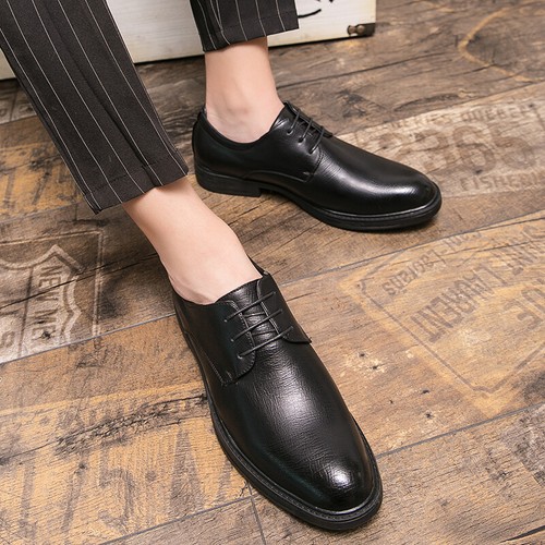 Details about / Men/'s Dress Formal Business Flats Pointy Toe Oxfords Lace up Nightclub Shoes New