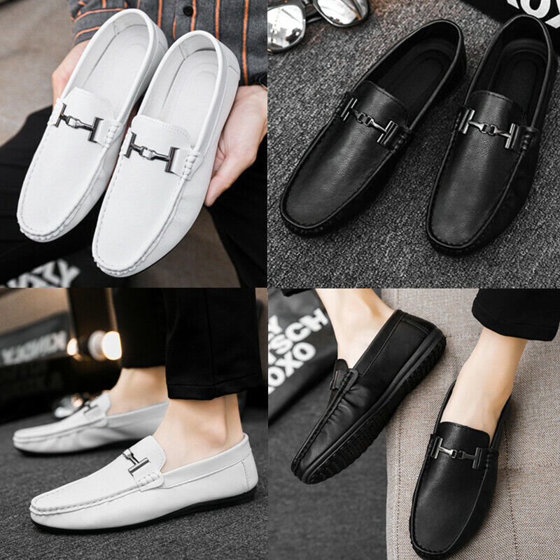 MCICI Loafers Mens Premium Genuine Leather Penny Shoes Fashion Slip On Driving Shoes Casual Flat Moccasin 65 Us115 Us Black 12 B07qd4rst1