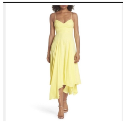 Fame and Partners Yellow Dress | eBay