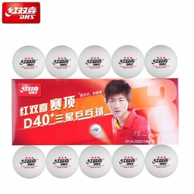 10x 3-Star DHS Table Tennis Balls D40+ Ping Pong Balls Olympic ITTF approved  