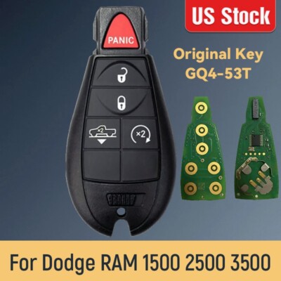OEM 5 Button GQ4-53T For 2013 2014 2015 2016- 2018 Dodge RAM 1500 Remote Key Fob