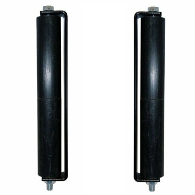 Side Rollers For Sliding Rolling Gate With Brackets Set Of 2 Black Guide 12 inch