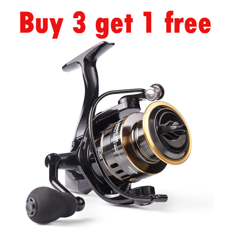 12BB Spinning Fishing Reel 5.2:1 Freshwater Saltwater Right Left Metal Spool