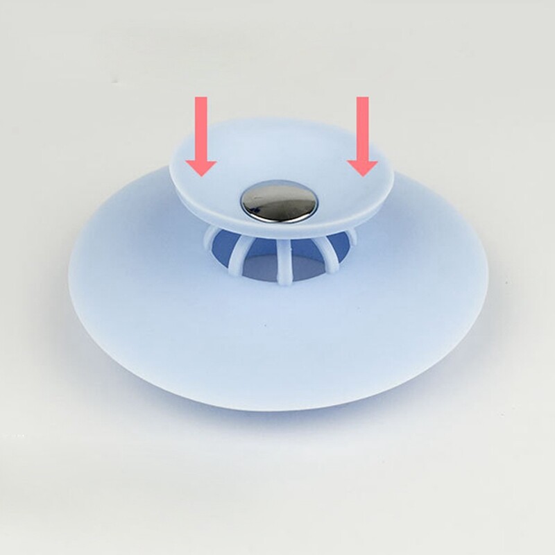 4 Stk Abflusssieb Silikon Haarfänger Waschbecken Spüle Abfluss