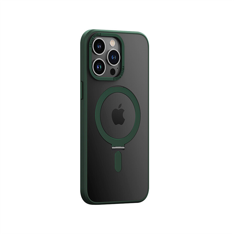 Stand Magnetic Case For iPhone 14 Plus 13 12 11 Pro Max Soft Hard PC Back Cover