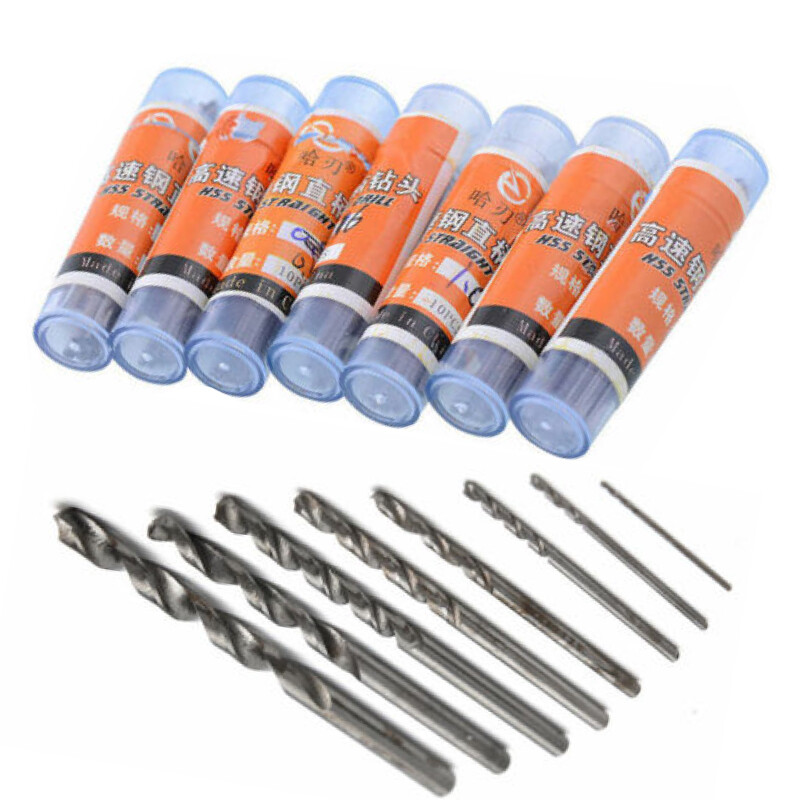 10PCS 0.3-3.5mm Drill Bit Set HSS  Length Twist Metal Drill Bits Tools