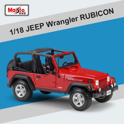 Jeep Wrangler Rubicon Topless 1/18 Diecast Car Model Toy Collection by Maisto