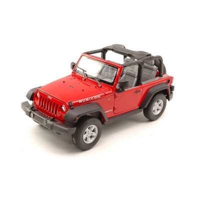 Welly 22489 Jeep Wrangler Rubicon Rouge 2007 Décapotable Maßstab 1:24 Maquette
