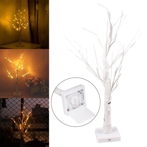 60cm Christmas Birch Trees Led Light Up Branches Twig Party Lights