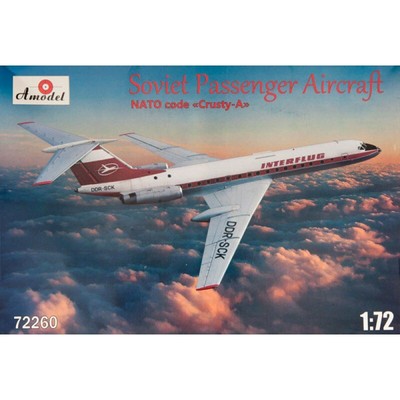 AMODEL 72260 Tupolev Tu-134 Interflug airlines Scale 1/72 - Plastic model kit