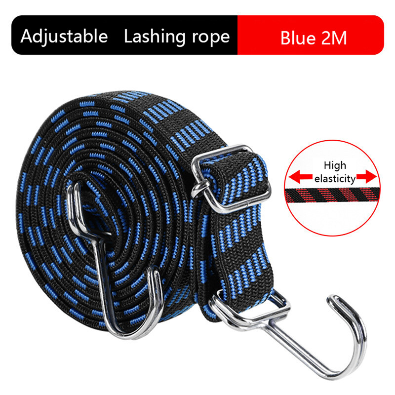 1Pc Bicycle Elastics Rubber Luggage Rope Cord Hooks Bikes Rope Luggage Strap#