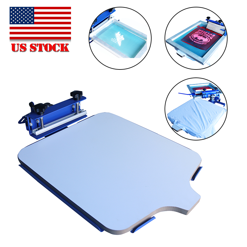 1 Color 1 Station Screen Printing Machine DIY T-shirt Press Printer Equipment