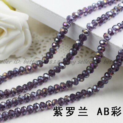 Wholesale Quality Czech Crystal Faceted Rondelle Spacer Beads 4MM 6MM 8MM 10MM