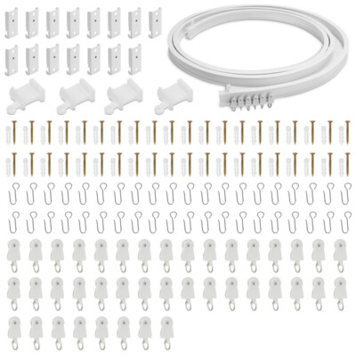 Gardinenschiene Vorhangschiene Biegbar gebogene Vorhangschiene 3/5M U-förmige