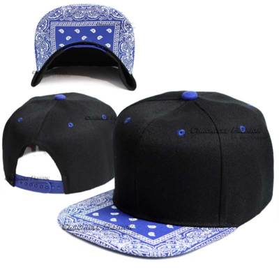 Baseball Cap Bandana Paisley Adjustable Snapback Hat Blank Hip Hop Flat Bill Men