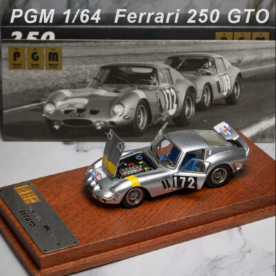 RARE PGM 1:64 Scale Ferrari 250 GTO 172# Racing Car Diecast Car Model Collection