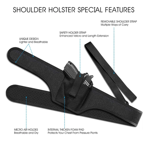 Tactical Underarm Shoulder Gun Holster for Pistol Concealed Carry Right Left USA