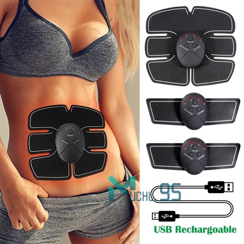 EMS Abdominal Muscle Toning Trainer ABS Stimulator Toner Fitness Binder Gym Belt