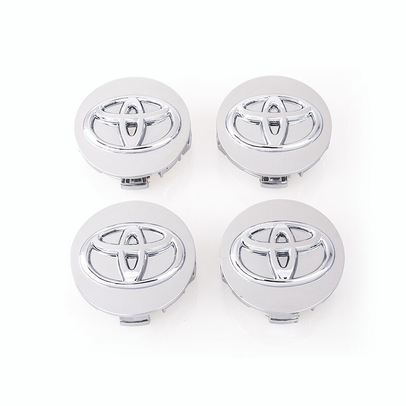 Toyota Chrome Logo Wheel Center Cap Avalon Camry Highlander OEM 62MM 08020 4PC