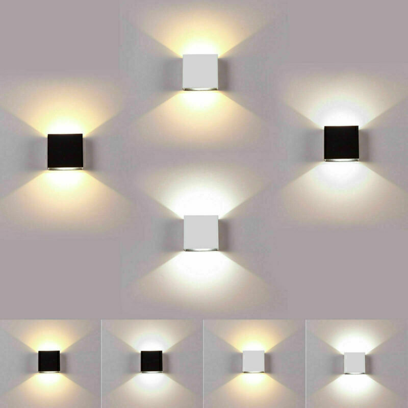 1-6PK Modern LED Wall Light Up Down Lamp Sconce Spot Lighting Bedroom Fixture US