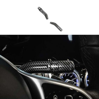Steering Wheel Carbon Fiber For Benz GLB W247 2020-2022 Shift Wiper Lever Trim