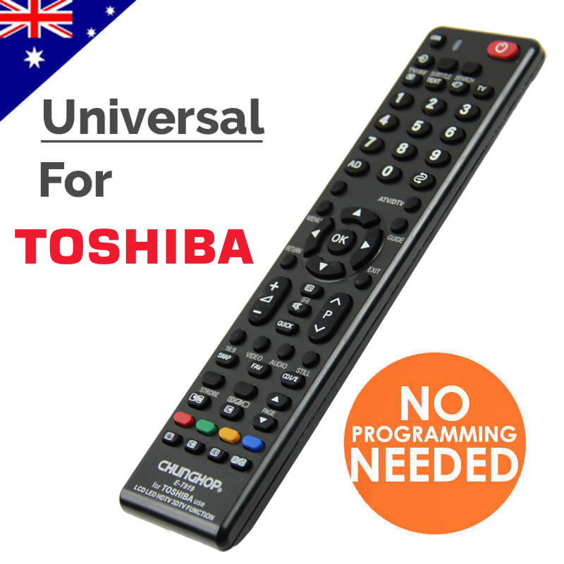 TOSHIBA Universal TV Remote Control Replacement For 3D HDTV LCD LED