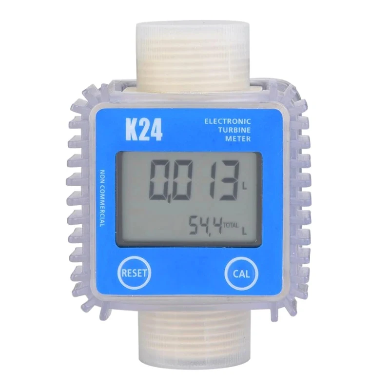 Diesel Oil Fuel Turbine Flow Meter Gauge Digital LCD Display for Water Sea Liqu