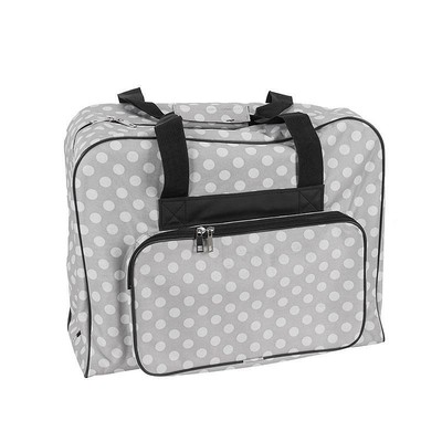 Nähmaschinen Tasche (taupe/weiß gepunktet)