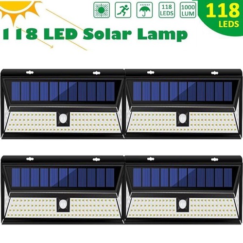 LITOM 118 LED Solar Power Light PIR Sensor Outdoor Garden Wa