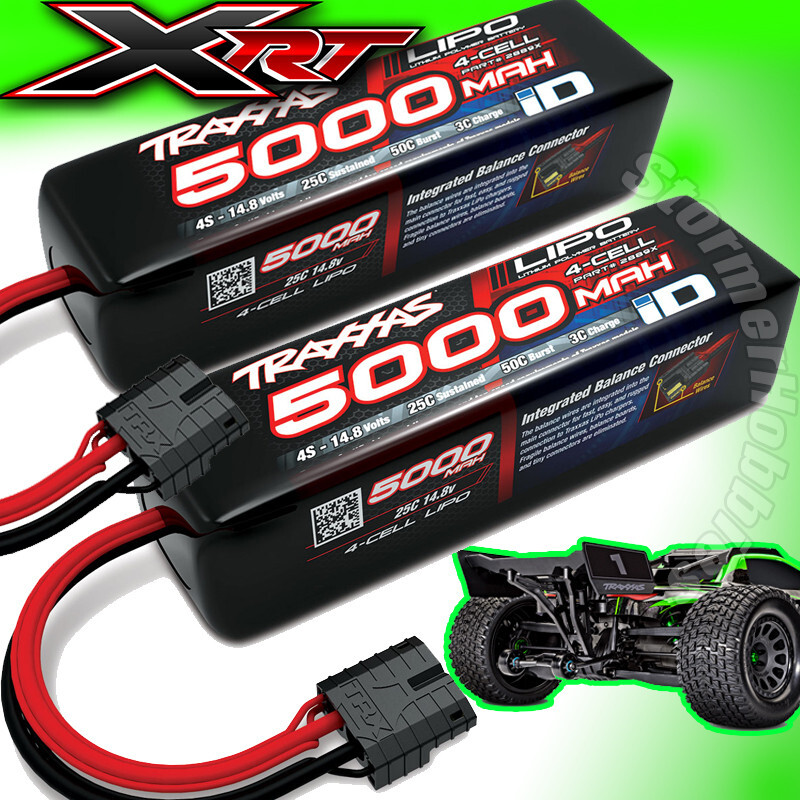 2 Traxxas batterys for Jato 4x4 VXL-4s 5000mAh 4s LiPo 14.8v