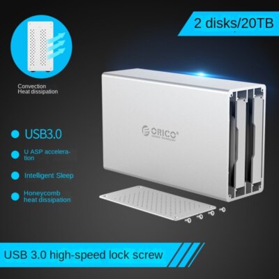 ORICO 3.5inch HDD box desktop hard drive cabinet box sata serial port USB3.0 box