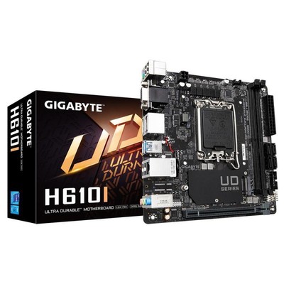 Gigabyte H610I Motherboard - Supports Intel Core 14th CPUs, 4+1+1 Hybrid Digital