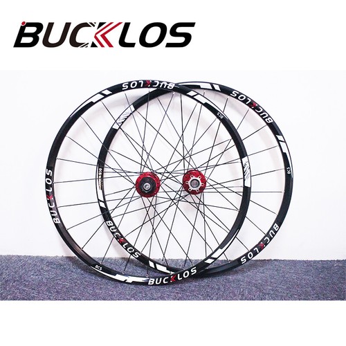 BUCKLOS 26" 27.5" 29" QR/Thru Wheel Carbon Hub MTB Wheelset Set (Front